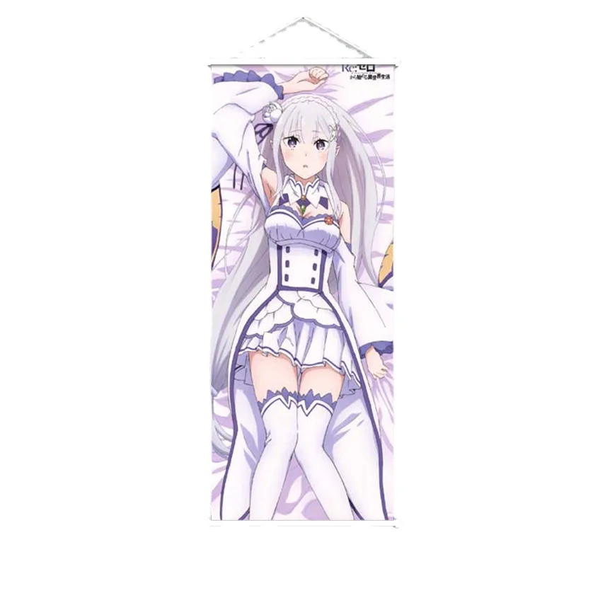 New Arrival HD Printing Wall Decor Anime Re Zero Starting Life In Another World Hanging Wall Scroll