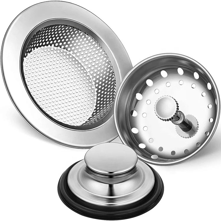 jutye Stainless Steel Universal Anti-Clogging Kitchen Sink Filter Sieve Basket Strainer