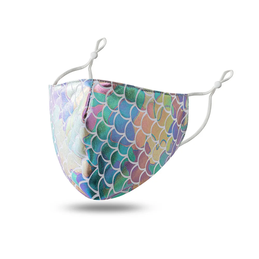 wholesale fashion Sequin custom design face maskes Multi-color Sparkly Sequins Face Cover Nightclub Masquerade Maskes