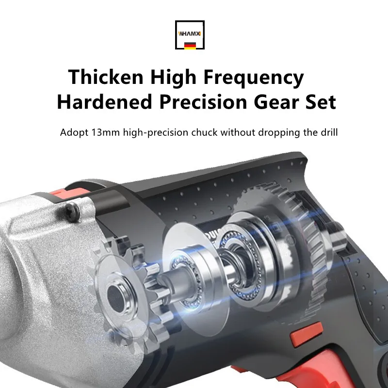 WHAMX 12V Cordless Lithium drill Impact drill Hand drill Angle grinder Toolbox Sets