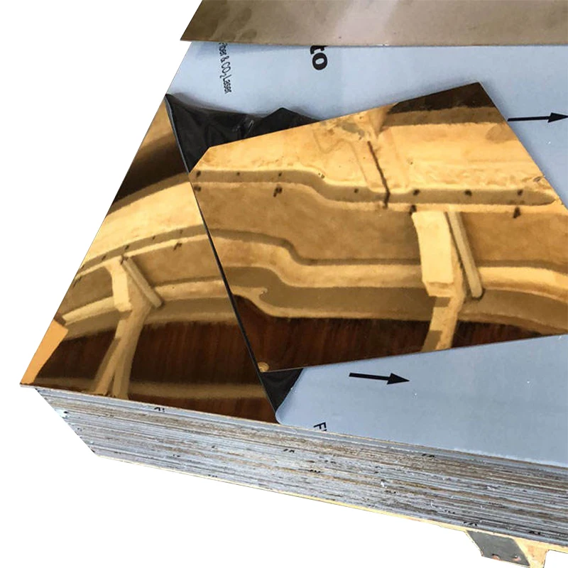 Холоднокатаный лист из нержавеющей стали 304 золото зеркальная отделка пластина из нержавеющей стали plat ss лист и катушки