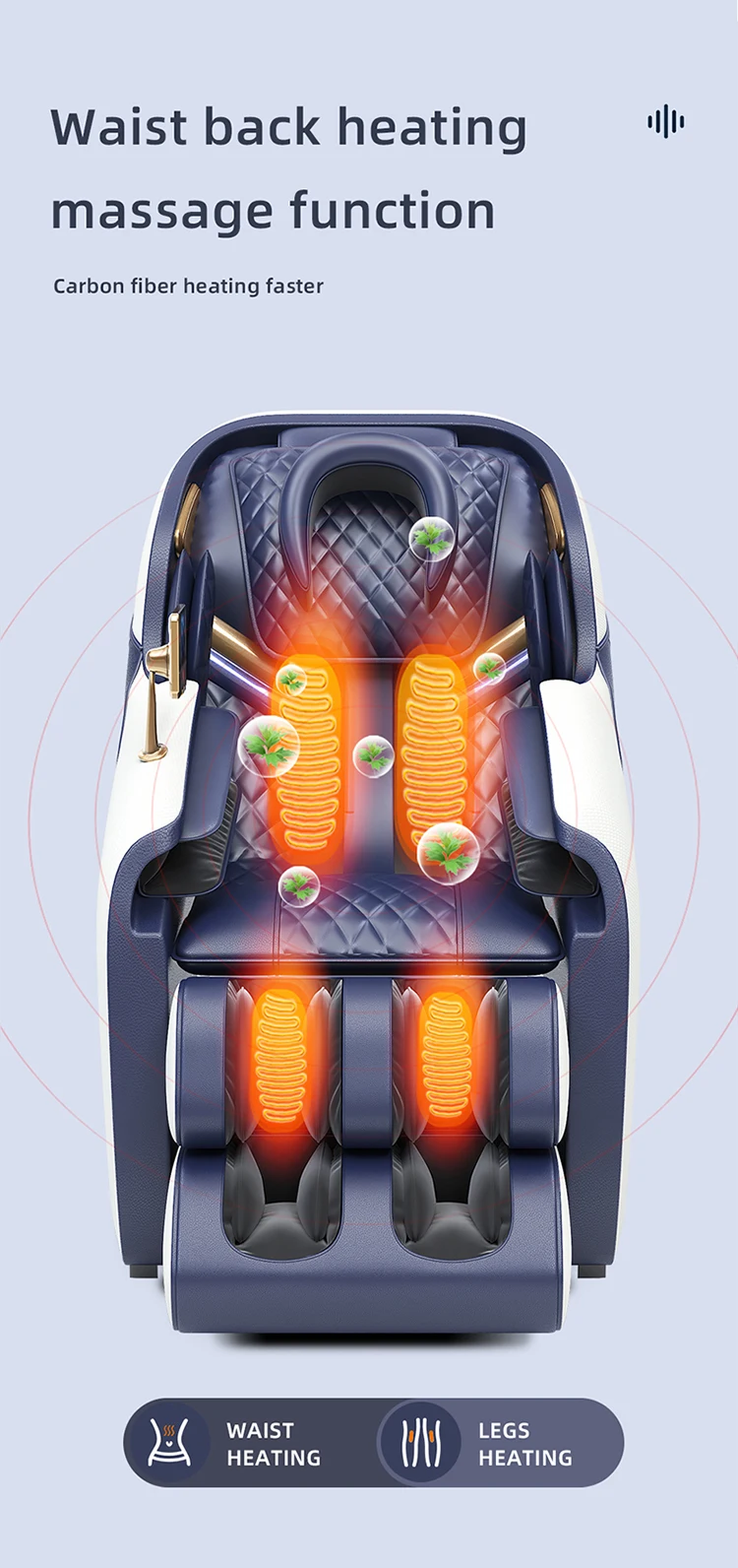 2022 China Cheap Zero Gravity Thai 4D Foot Rest Pedicure Massage Chair