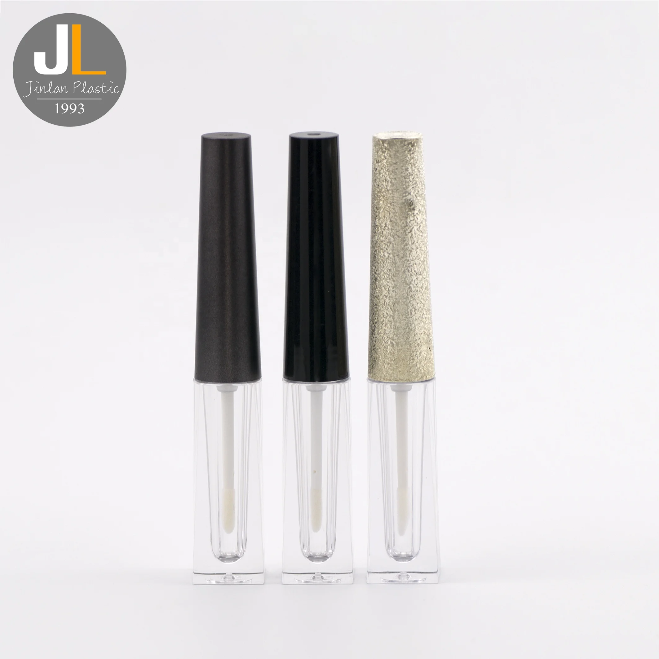 3ml 8ml Low MOQ  lipstick tube Square Brown Private Label Empty Custom Creative Flat Lip Gloss Tubes