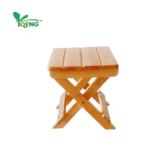 High Quality Natural Bamboo Outdoor Folding Small Chair Dining Stools Modern
