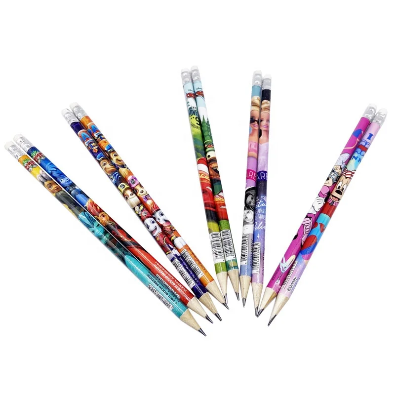 Standard Pencil for Kids Stationery Sets with Eraser Pencil High Quality HB Pencil Sets New Product Ideas 2023 Cartoon Black OEM