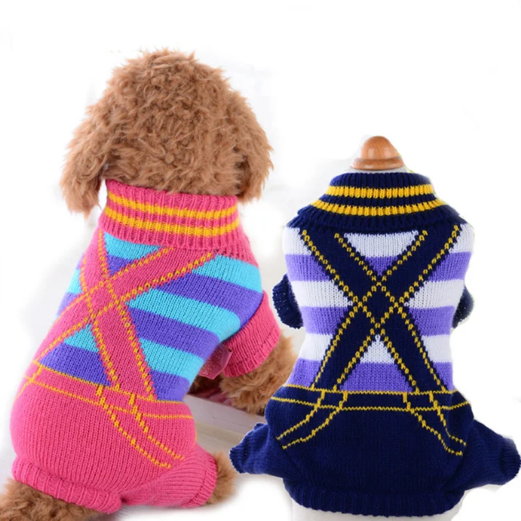 Warm Costume Knitted Turtleneck Pet Puppy Large Dog Sweaters