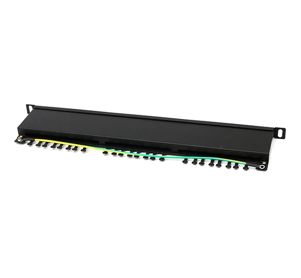 Новый дизайн 0.5U Cat 5E 24 порта Ftp сетевая коммутационная панель 48 ядер