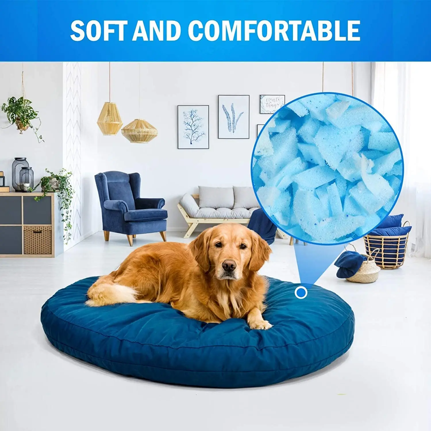 Memory Foam Filling for Bean Bag Filler Foam Refill for Pillow Dog Beds Chairs Cushions Mattress Grade Memory Foam