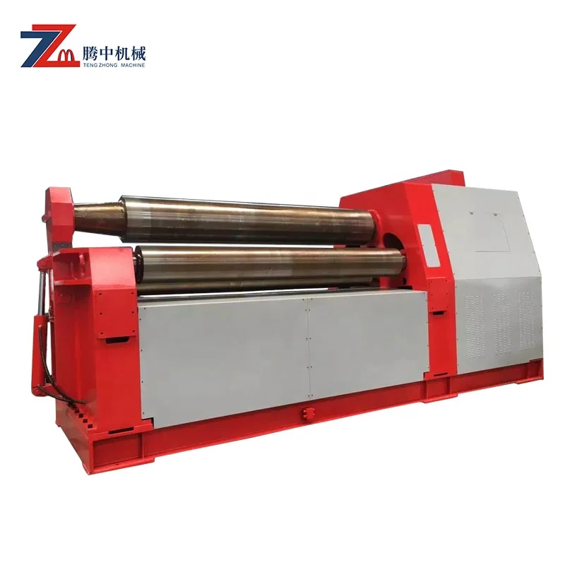 
synchronized hydraulic steel 4 roller plate rolling machine cnc W12-10X2000 