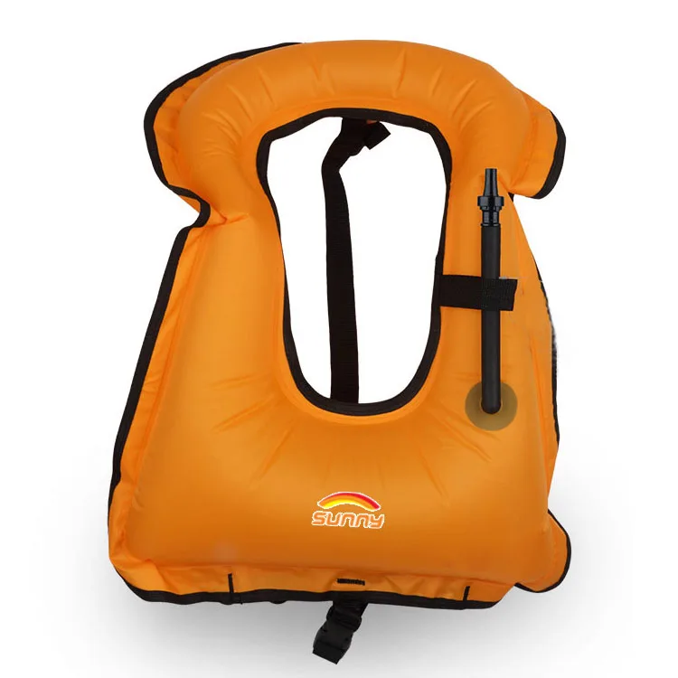 
2021 new hot-selling adult children 210D fitted self-inflating swimming life jacket 