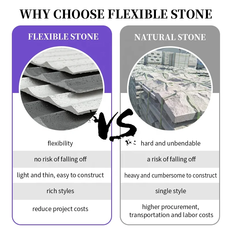 exterior cladding clay veneer flexible stone soft ceramic wall artificial art decorative mcm soft stone tile