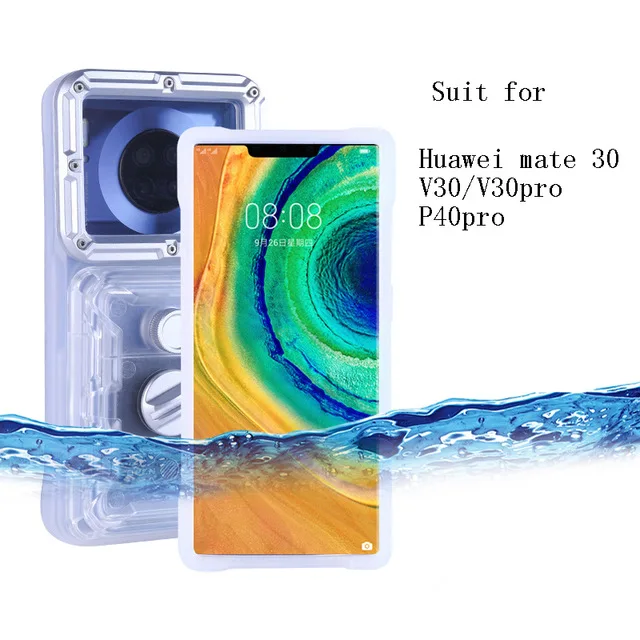
Waterproof Phone Case For Huawei P30 P20 P40 v30 Mate 30 Pro Diving Surfing Swimming Snorkeling Photo Video for xiaomi mi9 Cover 