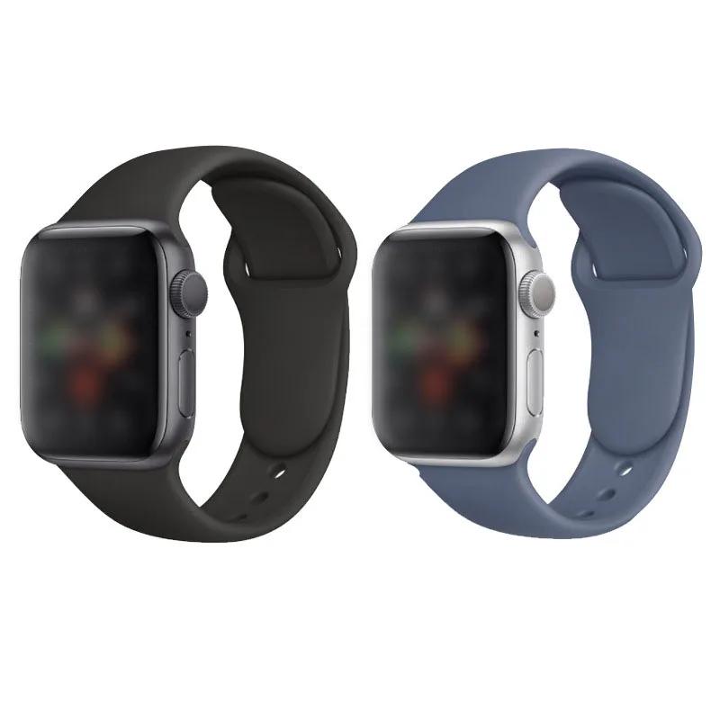 Лидер продаж на Amazon, оригинальный силиконовый ремешок для Apple watch 42/44 мм, ремешок с индивидуальным рисунком для iwatch
