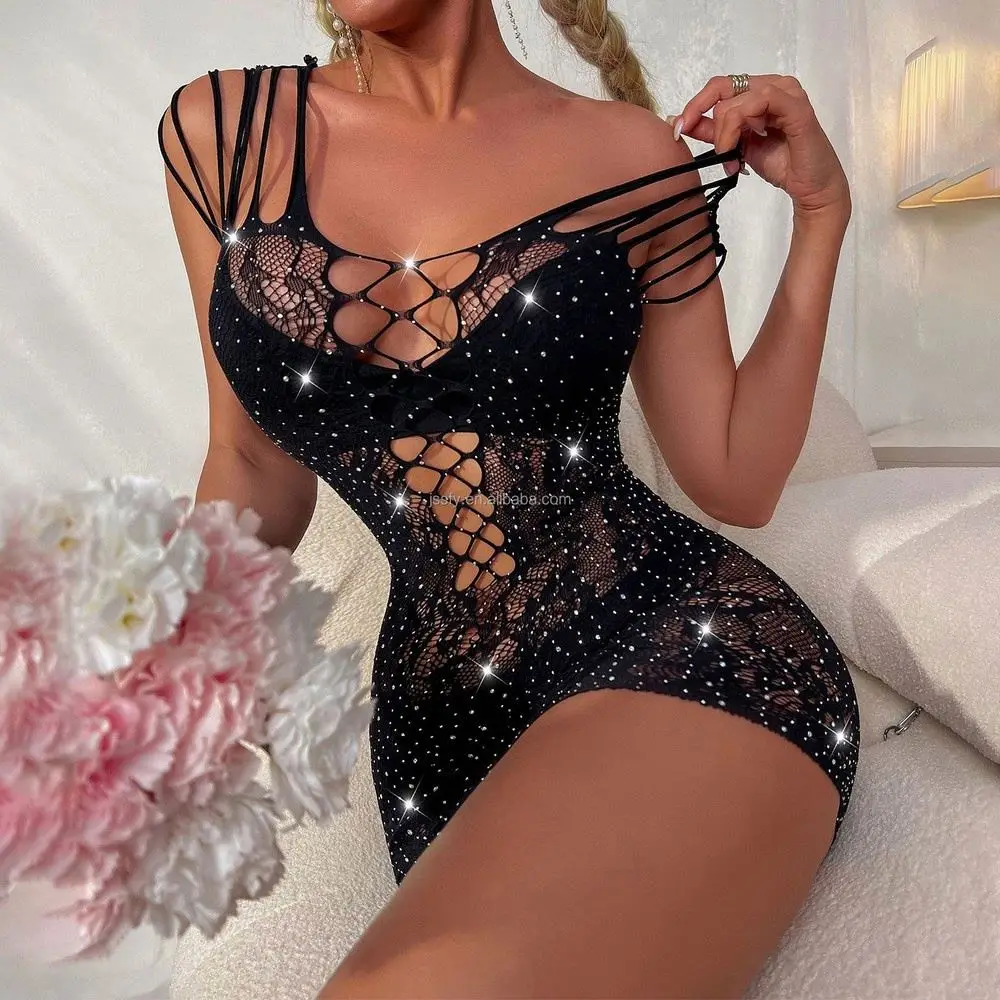 Made In China Beading Sheer Thigh High Japan Donner Transparent Body Stocking