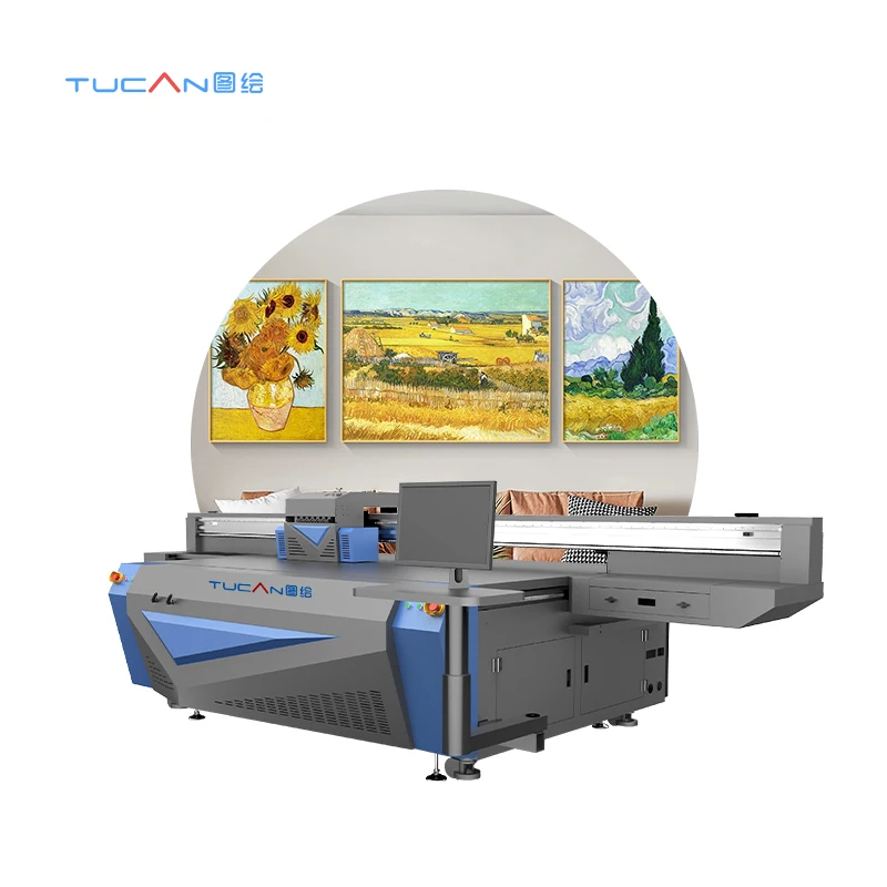 Flatbed UV hybrid printer for industry different material KT board, PVC, soft film, leather 2513 commercial hybrid uv printer