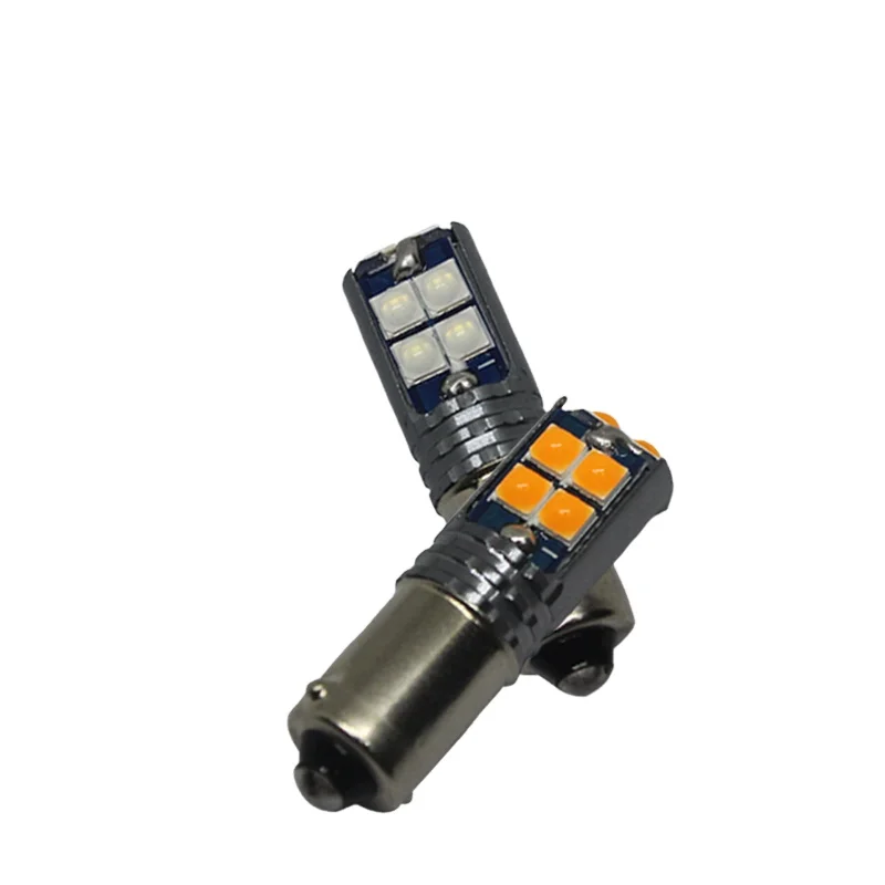 ba9s 6smd W5W 3030 LED Bulb 168 194 Car Accessories Width Clearance Lights Motorcycle Reading lamp Automobile 12V White Amber