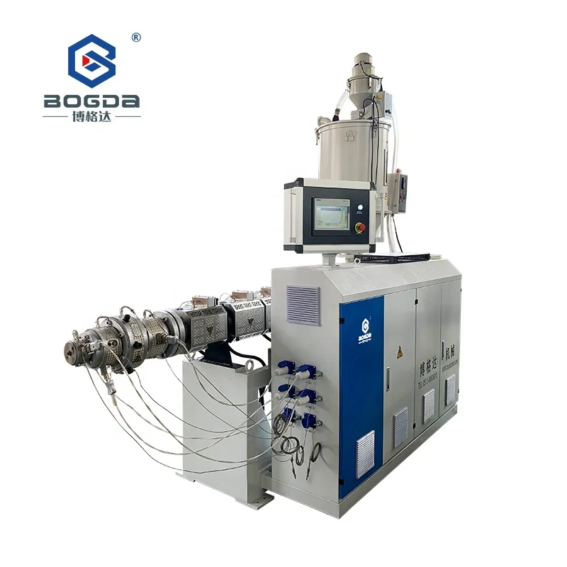 SJ45 small size  plastic extrusion machine single screw extruder machine for HDPE pipe or PVC  trunking