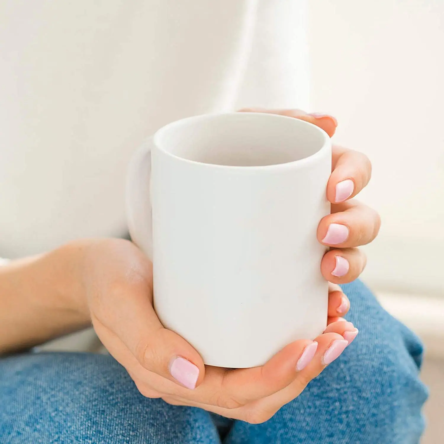 Wholesale White Ceramic Mugs Enamel Bamboo Sublimation Mugs Daily Life Travel Christmas Wedding Party