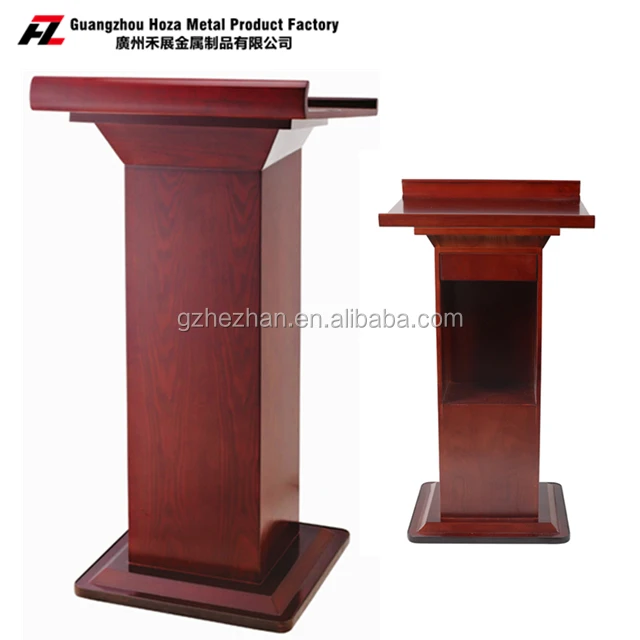 
Wooden Church Pulpit Speech Podium Floor-Standing Lectern Column Conference presentations Podium 
