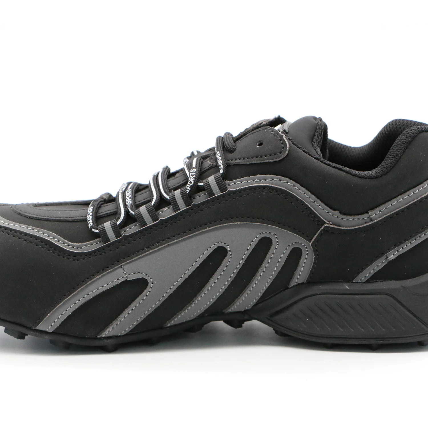 ENTE SAFETY Low Cut Microfiber Leather Steel Toe Rubber Outsole Fashionable Anti-puncture Anti-slip Safety Shoes