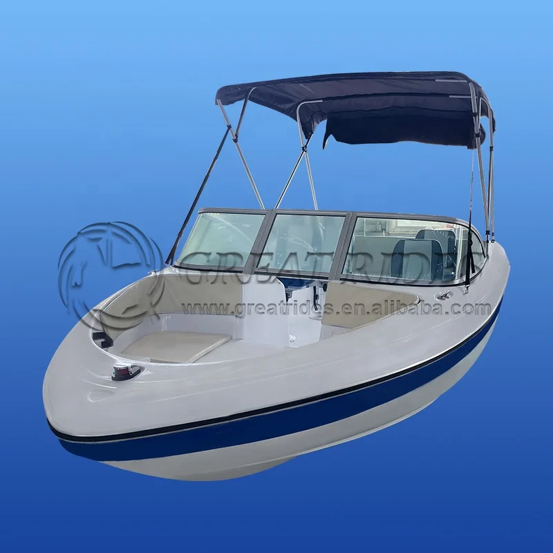 Surprise Price Open Luxury Yacht Lifestyle Fiberglass Fishing Boat 19ft/5.68m Racing Boat For Sale