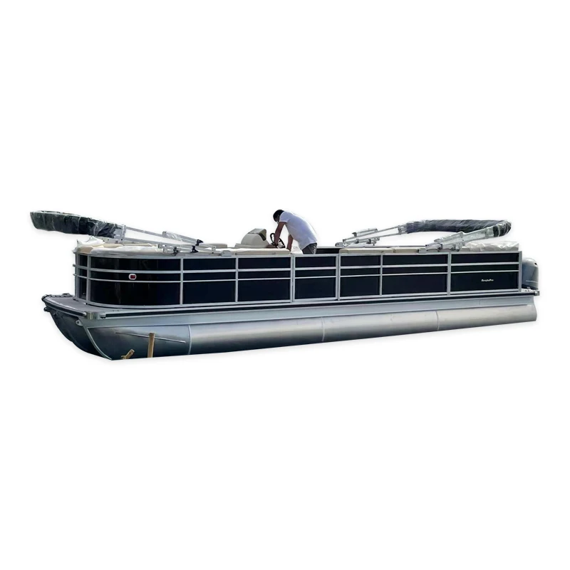 2022 style aluminum pontoon boat passenger ferry inshore lake and river 26ft