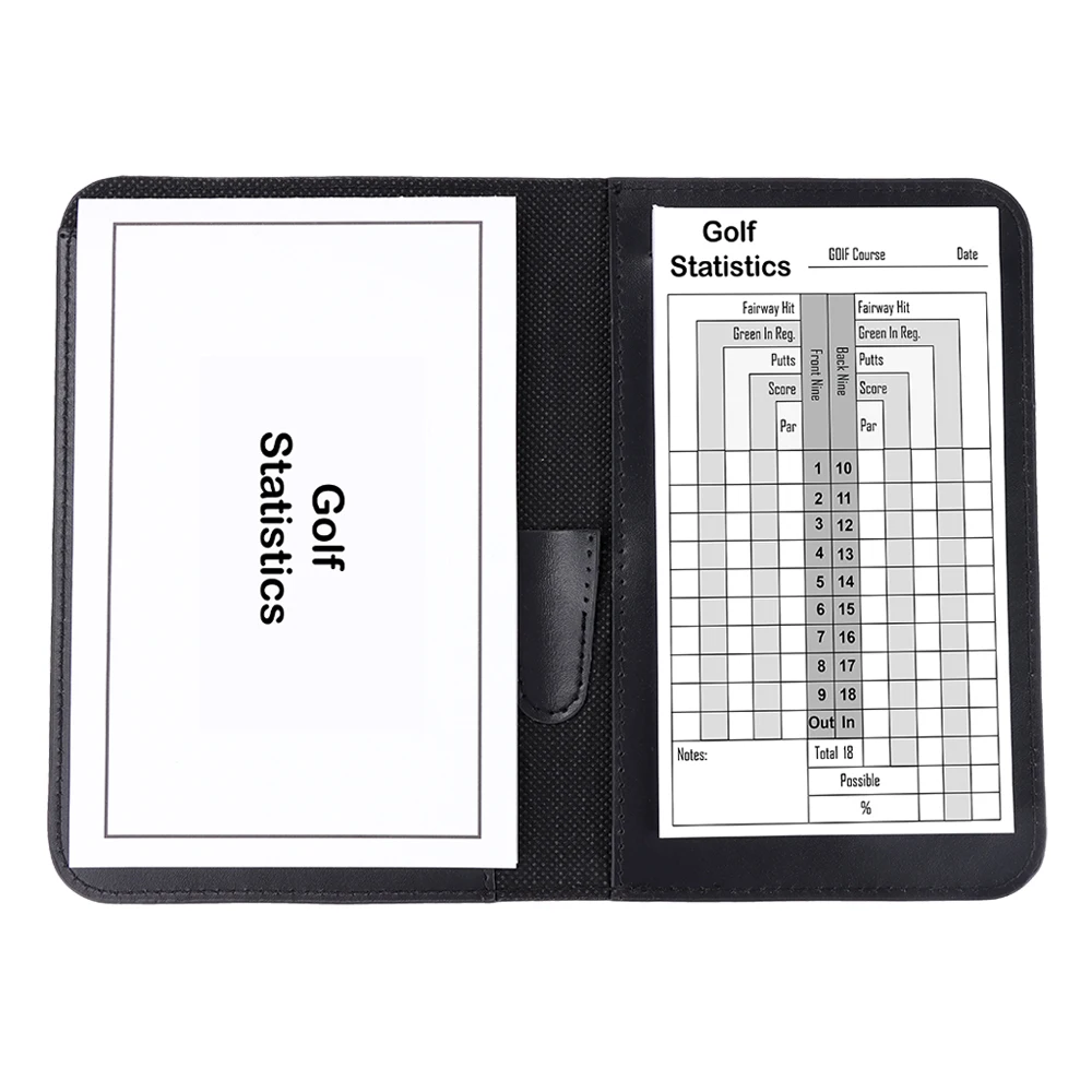 Stationery Supplies Custom Leather Golf Score Book Memo Pads PVC voltage forming document set custom logo new cross-border bag