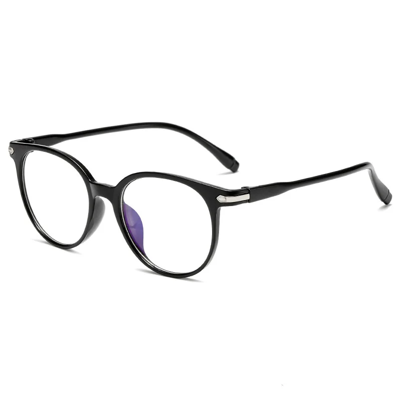 Fashion Women Vintage Clear Frame Round Eye Glasses Female Transparent Cheap Luxury Optical Glasses Frames Anti Blue Light