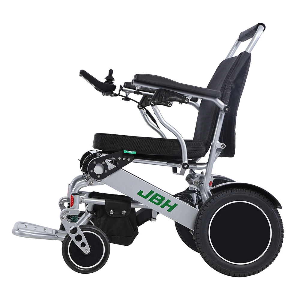 Electric Wheelchair D09 180kg Capacity Foldable Portable Lithium Battery Power Wheelchair for Elderly