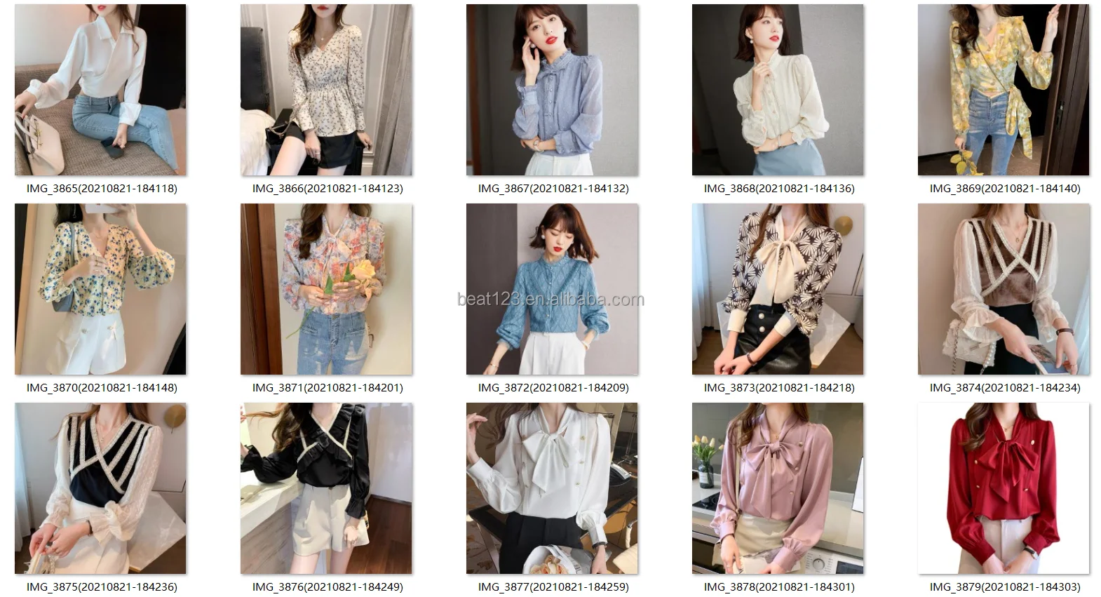 2024Best Seller Woman Shirts and Blouses Elegant Women Blouses and Tops Lady Summer Long for Women Adults Chiffon Knitted Sweet