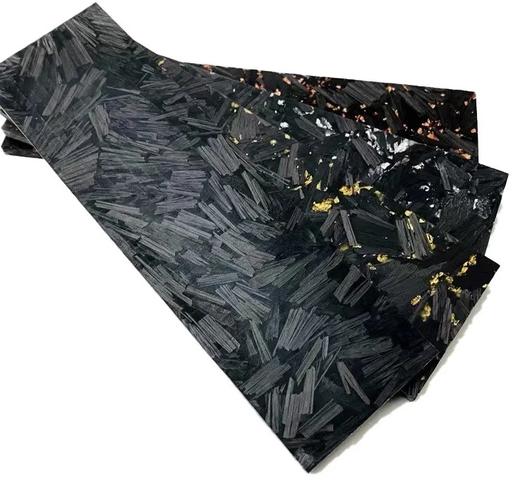 Forged Shred Carbon Fiber Sheet Carbon Fiber Plate Black Color