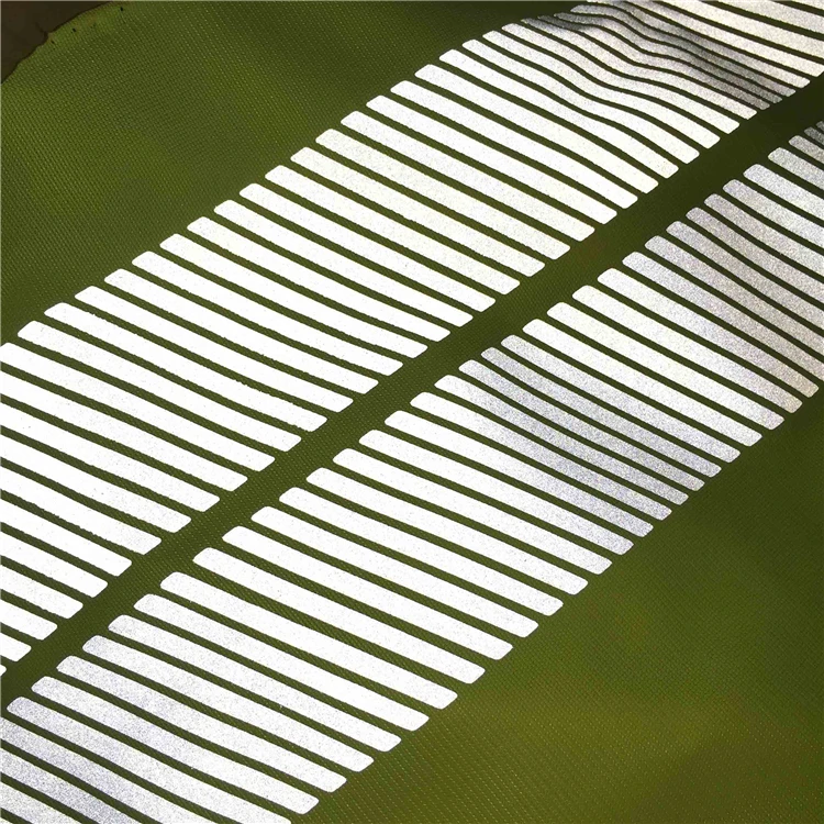 Factory Supply segment PES Sliver Reflective Vinyl Heat Transfer Film Tape for Clothing T-shirt