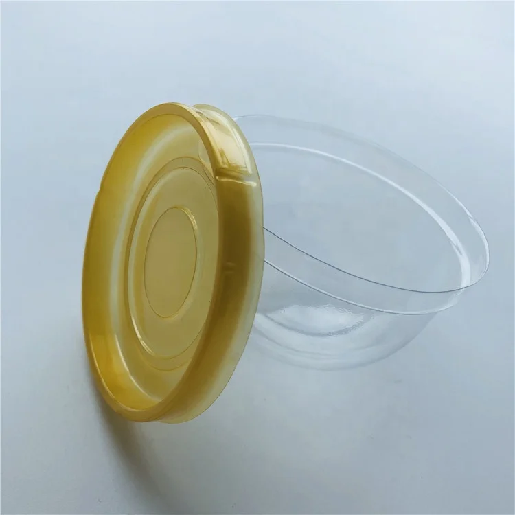 High Quality PET Round Cake Blister Packaging box Mooncake Plastic Tray with Clear Lid /Cookies Plastic Container