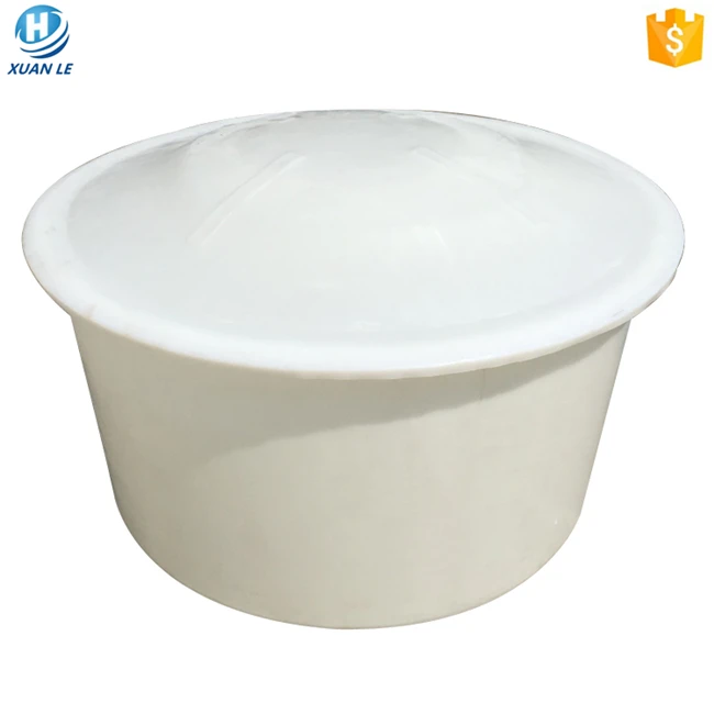 Rotational plastic 100 gallon fish farming tank container for aquaponics