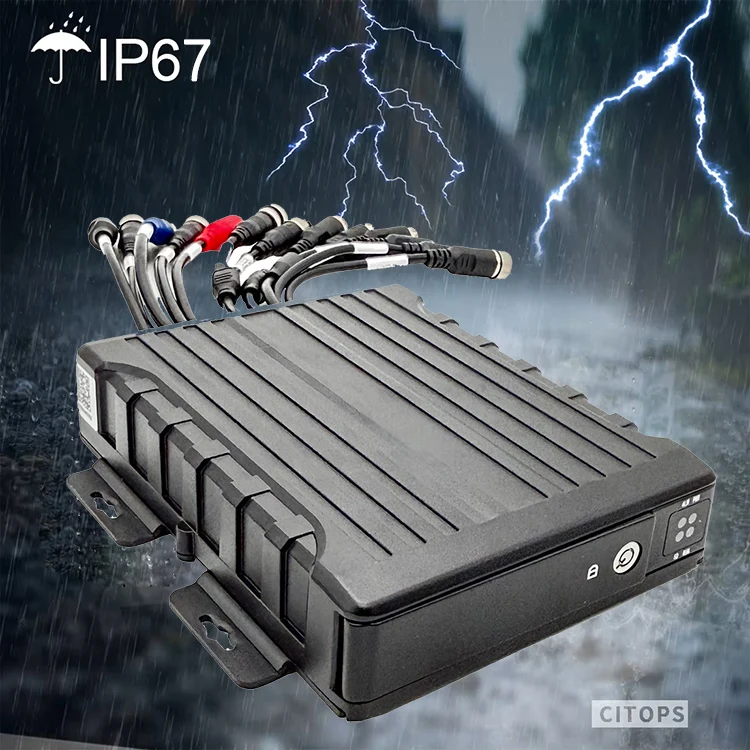 New product dvr 4 channel gps 3/4g wifi cameras 51GB SD card  IP67 waterproof car dvr mdvr security system