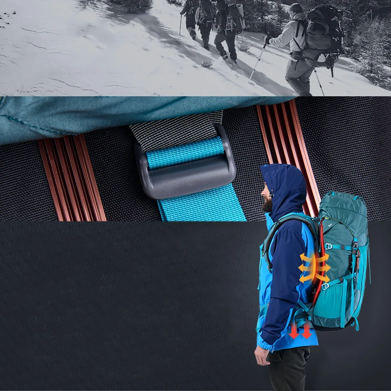 Reloaded Professional Mountaineering Backpack Hiking Bag 60L Multi-Storage Adjustable Backpack with Excellent Carrying System