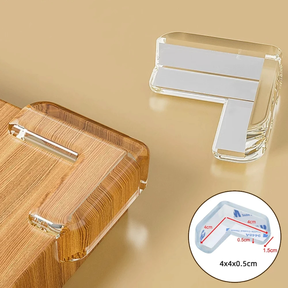 1pcs Baby Safety Corner Silicone Protector Table Soft Transparent Children Anti Collision Corner Edge Protection Guards