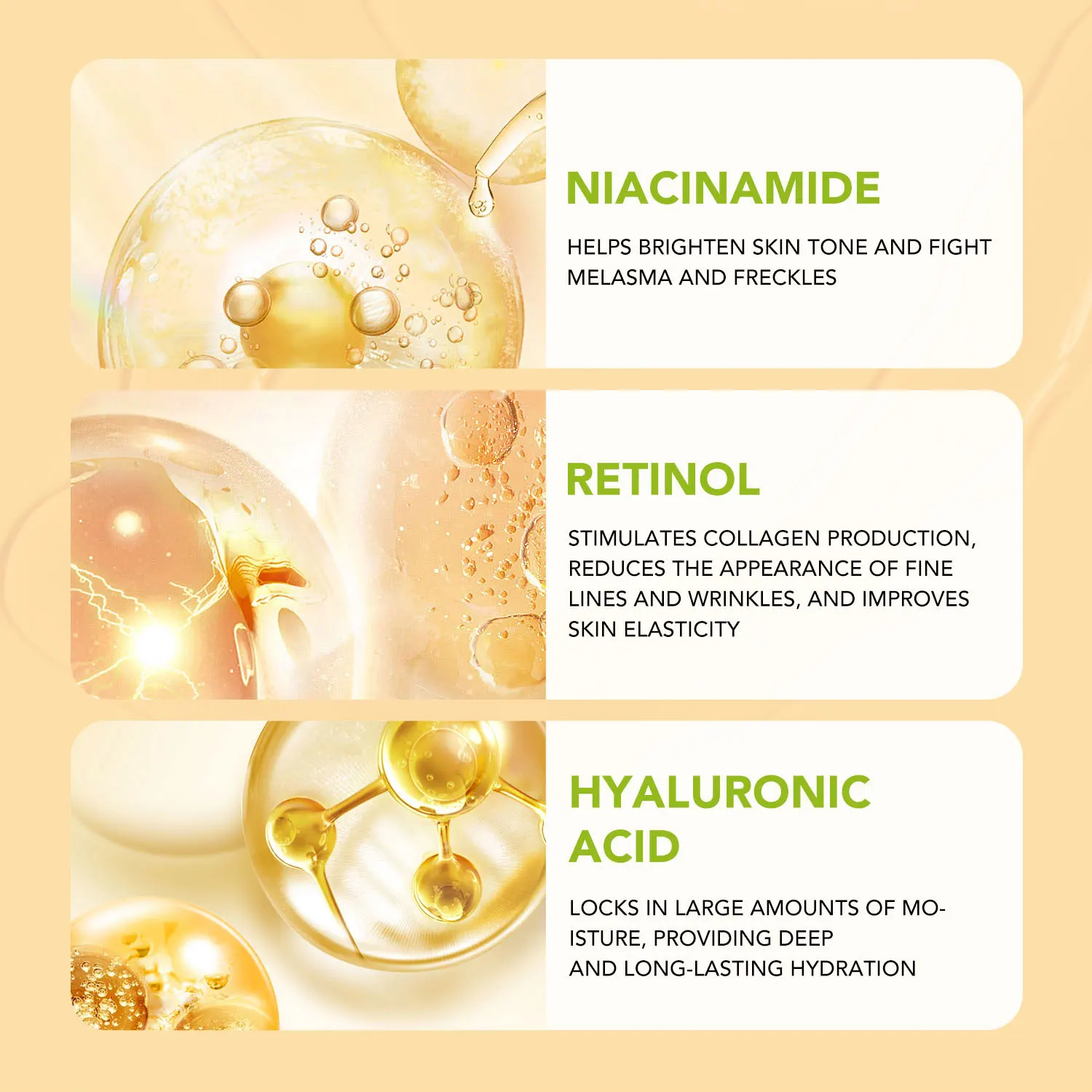 LANTHOME Retinol Instant Wrinkle Remover Face Serum Lifting Firming Anti-aging Retinol Facial Serum