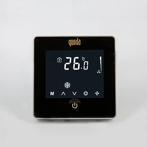 QUNDA QD HVAC21 100V--260V Central Air Conditioner Room Touch Screen Thermostat A/C Control System Integrated Temperature Panel