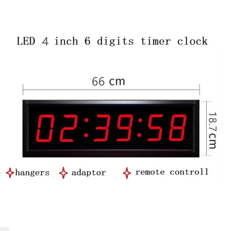 GPS satellite synchronize 6 digits LED timer clock