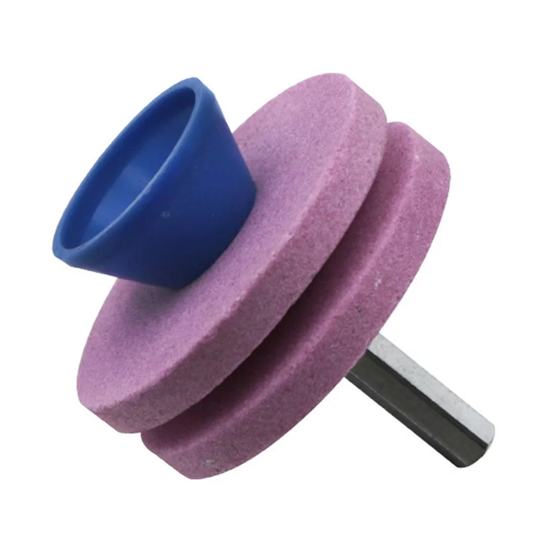 Lawn Mower Sharpener Four-layer Whetstone Lawnmower Blade Sharpener Grinding Universal Grinding Drill Tool Garden tools