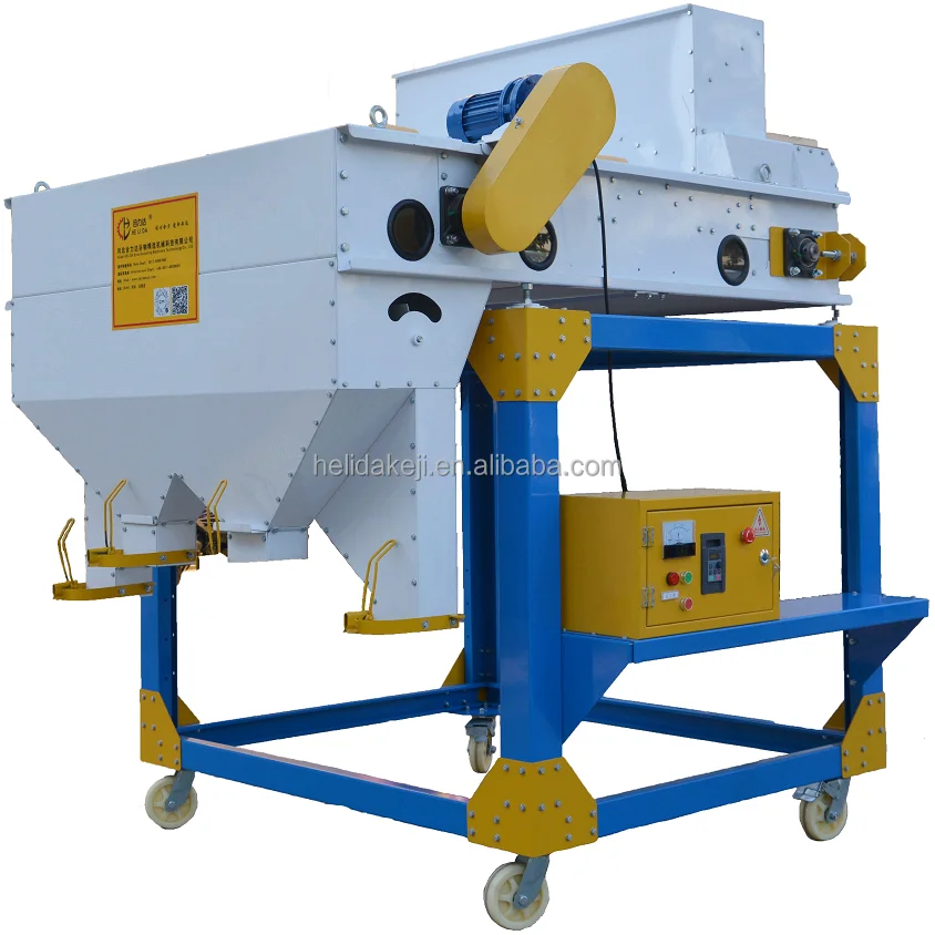 china manufacturer agricultural farming used grains processing magnetic 13 m width roller grain magnetic separator