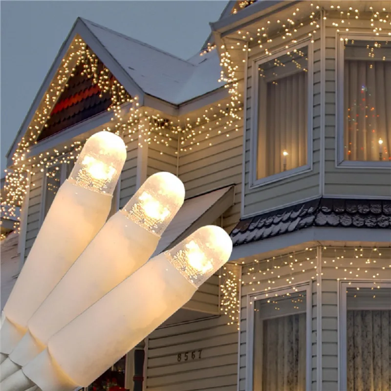 European Standard 230V Outdoor High Pressure Glue Filled Lamp IP65 Rubber Wire 192 Lamp Ice Strip Holiday Decorative Lamp