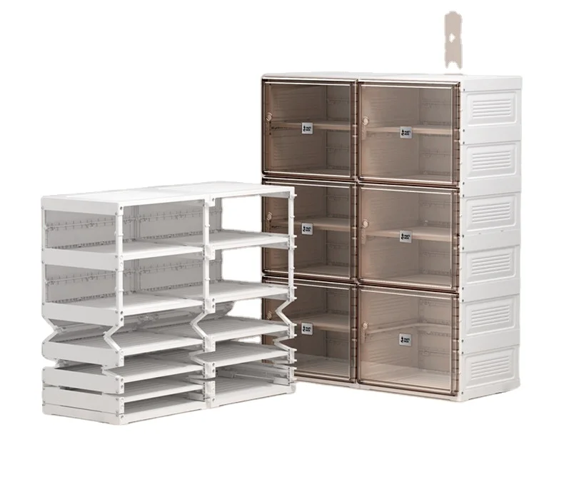 Drop Front Clear Stackable big shoe box storage Rack Storage Magnets Acrylic Transparent boxing shoes nike Display Sneaker Box