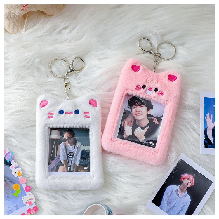 Custom Your Own Design Cute Korea Style Pvc Card Cover Case Kpop Photocard Holder Stars Photo Collect Card Holders