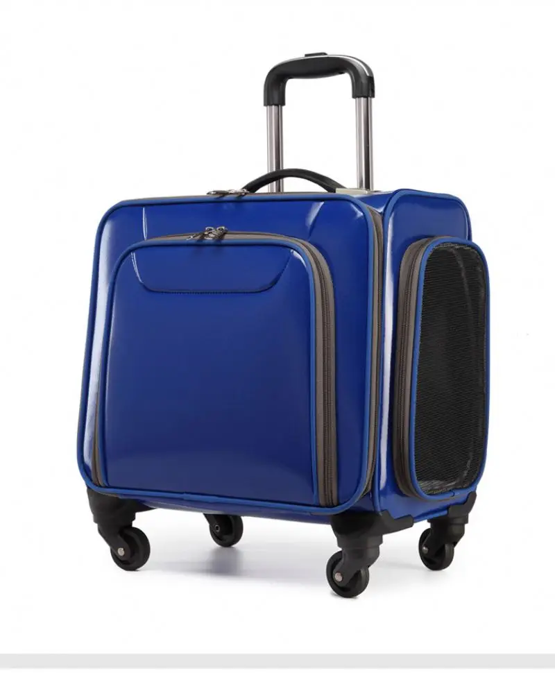 Dog Cat Carrier Pet Trolley Case Travel Bags 360 degree universal wheel Pet Carrier Trolley for Small Dogs Large Space Carrying