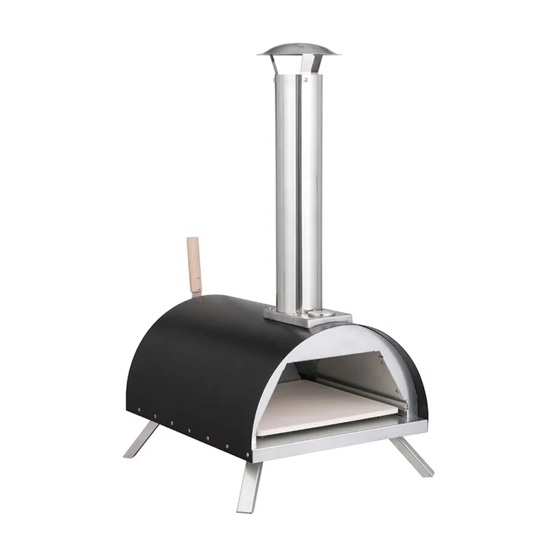 2021  Outdoor Garden Patio Italian Portable Pellet Wood Fired Baking Pizza Oven With Pizza Stone