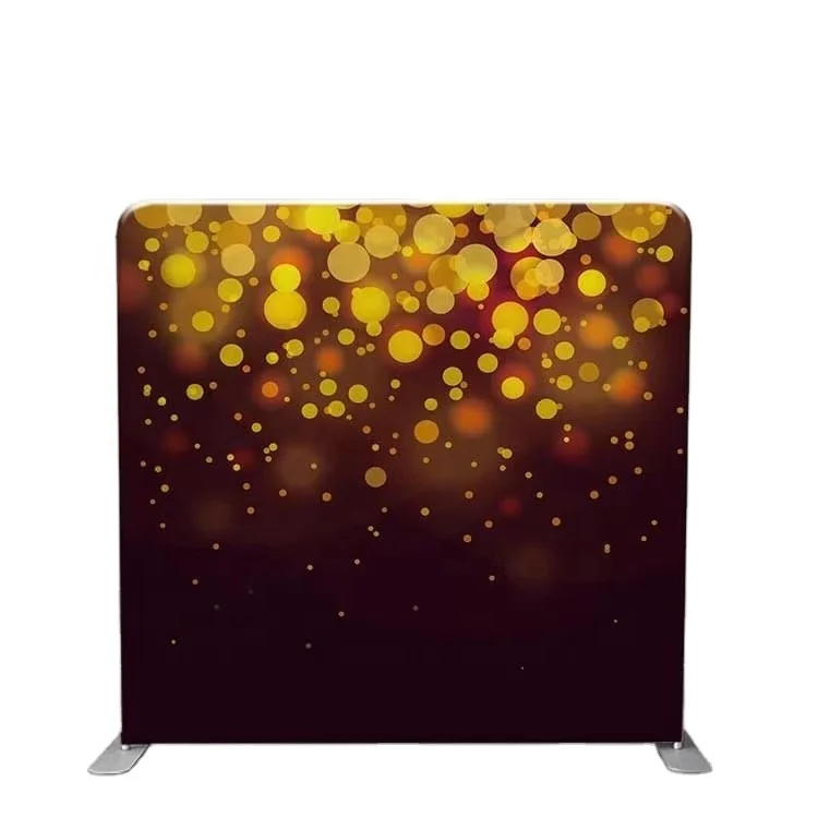 Custom aluminum tension fabric backdrop stand exhibition portable 8ft photo booth backdrops with single printing