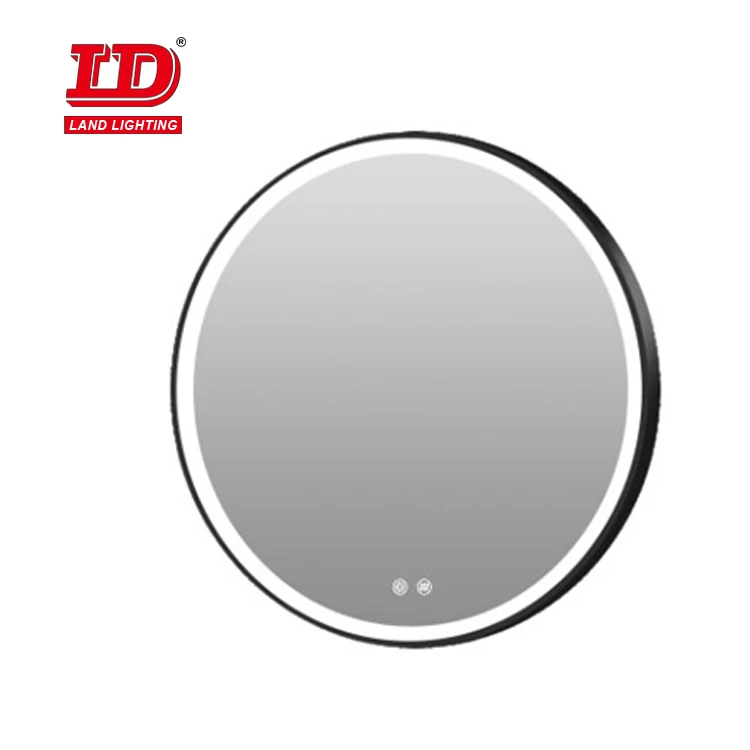 Wholesale Home Decor Mirror Aluminium Alloy Round Mirror  Metal Frame Mirrors Decor Wall