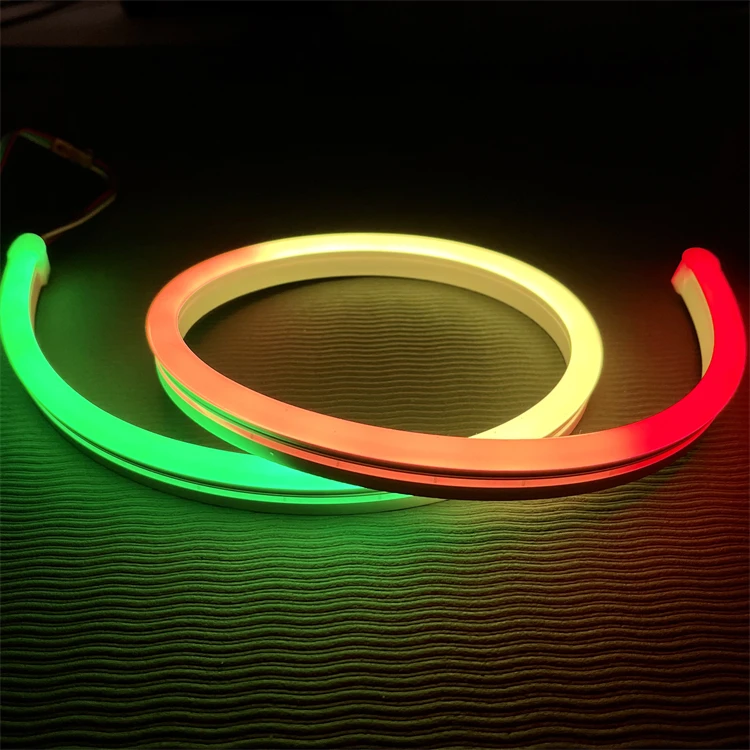 Full Color RGBIC DC24V 14W/M SMD2835 IP67 120leds Silicone Neon Tube LED Neon Flex for Home and Outdoor Decoration